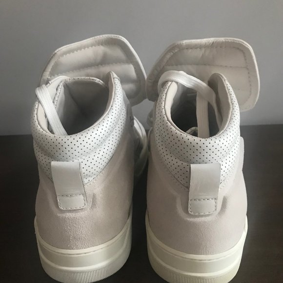 White Dolce & Gabbana Man's Hi-top Sneakers